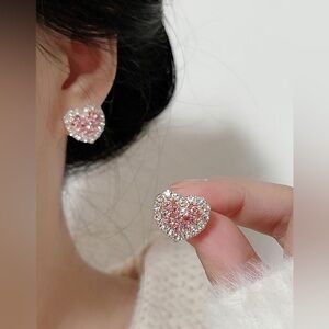 Diamond Heart Earrings